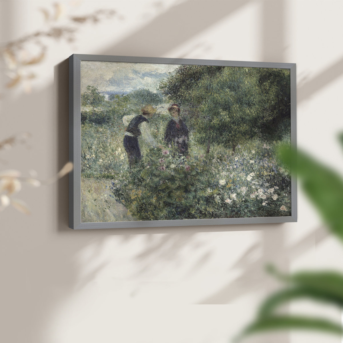 Winston Porter Vintage Floral-LXXXIII -Framed Print - Restickable